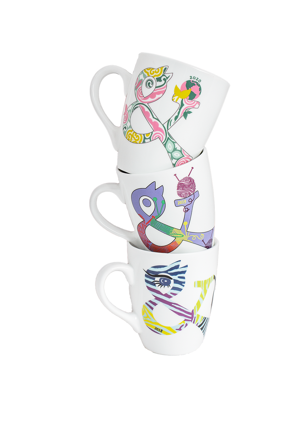 Sammeltassen Set "&" 2018 + 2019 + 2020