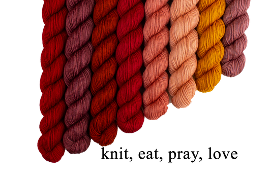 Twin: knit, eat, pray, love