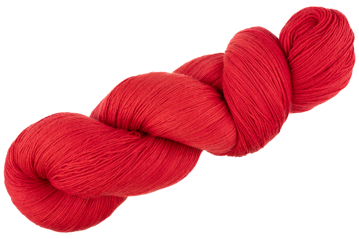 Lace yarn: coral