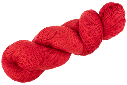 Lace yarn: coral