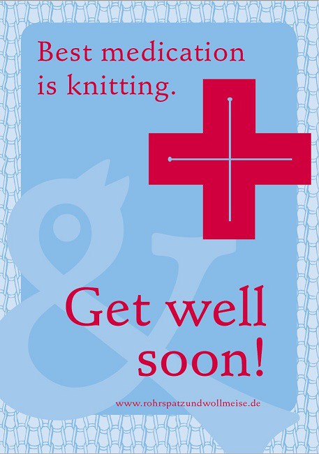 Magnetschild (Get well soon)