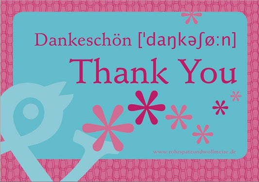 Magnetschild (Thank you)