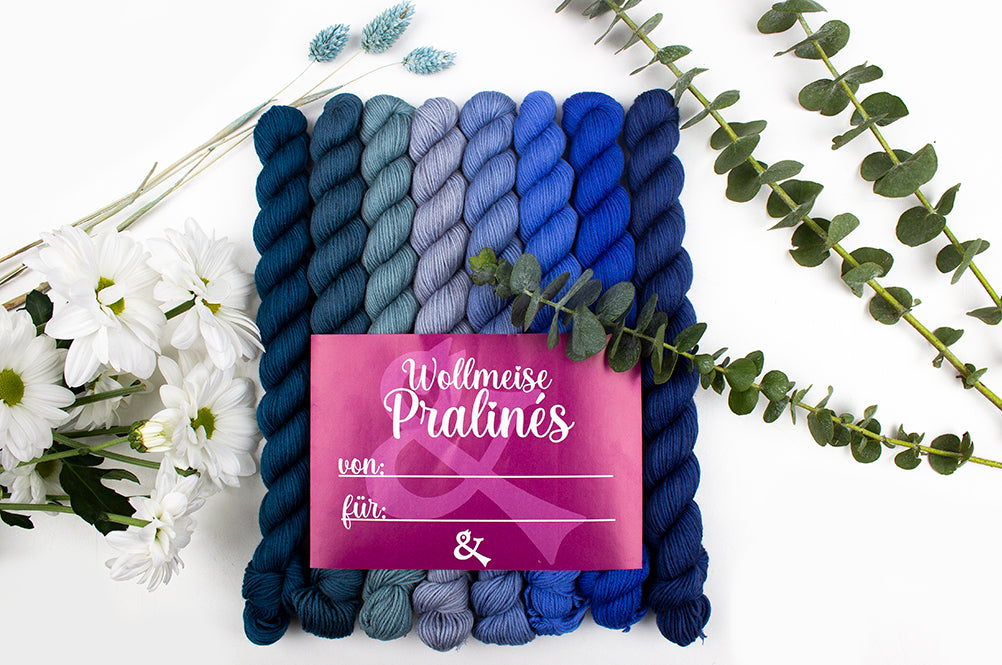 Pure: Wollmeise Pralinés Set: Blue