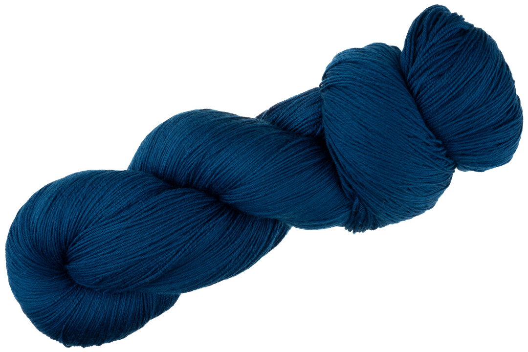 Lacegarn: blaue Tinte