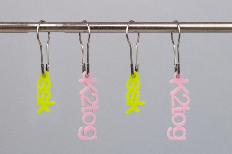 Lazadas: Maschenmarkierer (k2tog-ssk grün.rosa)